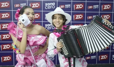 Luciana Flórez y Aram Calderón. 