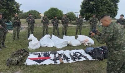 Abatidos del ELN.