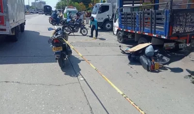 Accidente en la Vía 40. 
