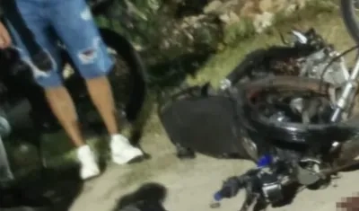 Accidente en la Vía Juan Mina. 