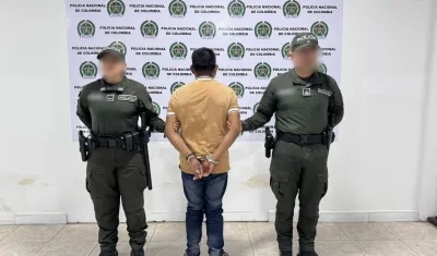 Alias 'Alejo', capturado por la Policía Nacional. 