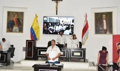 Imagen de la sesión de este martes.