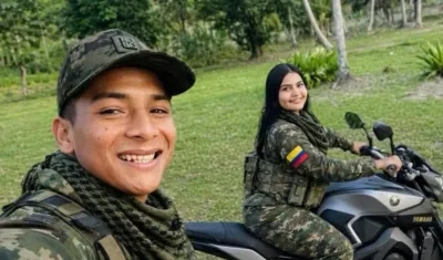 Alias 'Bendito Menor' y su pareja 'La Bebecita'. 