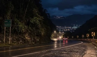 Aspecto Vía Bogotá-Cundinamarca. 