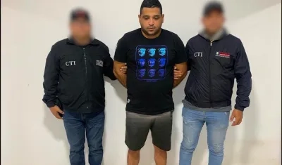 Yesid Albán Arcón Sandoval fue capturado por agentes del CTI. 