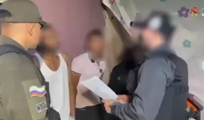 Dos de los capturados. 