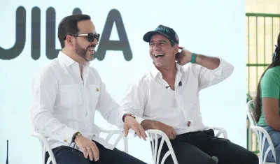 El Presidente Abelardo De La Espriella y el Alcalde Alex Char.