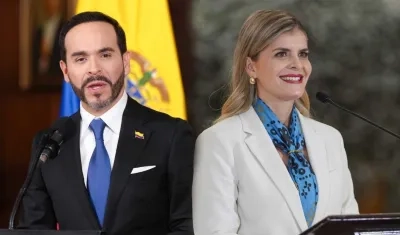 Abelardo De La Espriella y Laura Fernández.