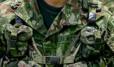 Un soldado del Ejército Nacional. 