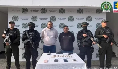 Richard José Espinal Quintero, alias ‘El Coti’, y Henderzon Adrián Villarroel Luque, alias ‘El Patón’.