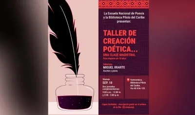 El evento será en la Hemeroteca de la Biblioteca Piloto del Caribe.