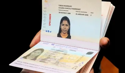 Imagen del pasaporte.