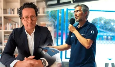 Ricardo Valencia saliente director del Dane y Juan Manuel Alvarado Nivia nuevo director de la entidad
