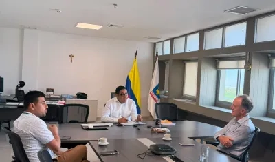 El Alto Comisionado de la ONU se reunió con el director seccional de Fiscalía en la Torre Manzur. 