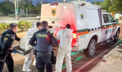 Escenario de un homicidio en Barranquilla. 