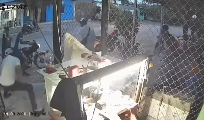 Cámara registró el homicidio. 