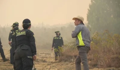 Incendio en Villa de Leyva.