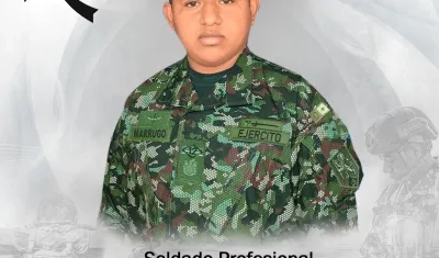 El soldado profesional Jhon Marrugo Manjarrez. 