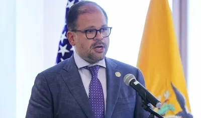 John Reimberg, ministro del Interior de Ecuador.