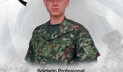 El soldado profesional José Manuel López Villada.