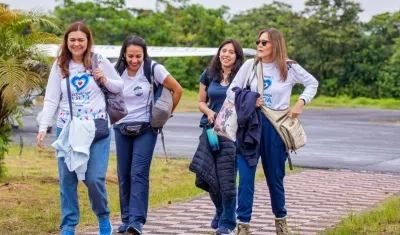 Las cuatro médicas que fallecieron en el accidente.