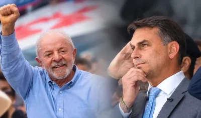 Luiz Inácio Lula da Silva y Flávio Bolsonaro.