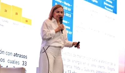 María Nohemí Arboleda, ministra de Minas y Energía.