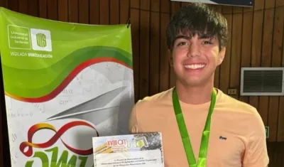 Matías Luengas Vergel, el estudiante de 16 años del Colegio Santo Ángel de la Guarda.