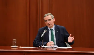 Miguel Gómez Martínez, ministro de Hacienda.