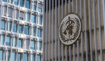 Fachada de la Organización Mundial de la Salud.