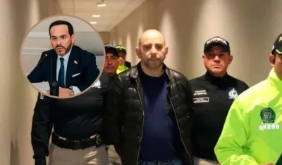 Fredy Castillo Carrillo, alias ‘Pinocho’, y el Presidente Abelardo De La Espriella. 