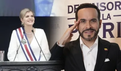Presidenta de Costa Rica, Laura Fernández y Abelardo De La Espriella. 