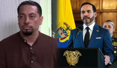 David Murcia Guzmán y el Presidente Abelardo De La Espriella.