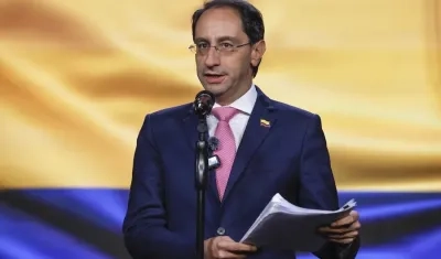 El Vicepresidente de la República, José Manuel Restrepo.