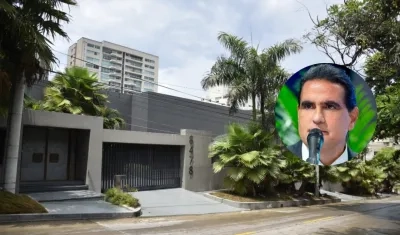 Alex Saab y su mansión en el norte de Barranquilla.