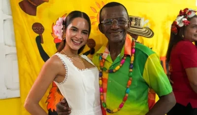 La Reina Salwa Maloof Habib y el Rey Momo Abraham Cáceres.