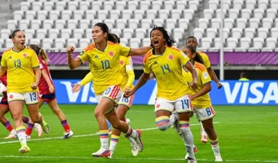 Imagen de referencia de las jugadoras colombianas.