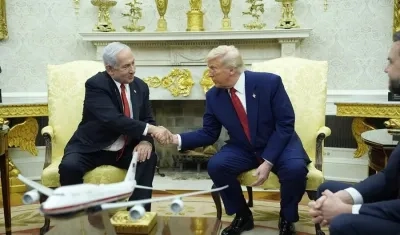 El presidente de Estados Unidos, Donald Trump, y el primer ministro de Israel, Benjamin Netanyahu.