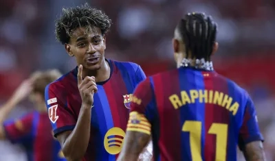 Lamine Yamal y Raphinha.
