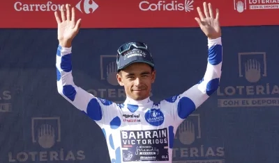 El colombiano Santiago Buitrago, líder de la montaña de la Vuelta a España. 