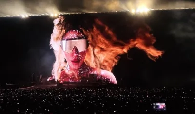 Así se ve el recinto donde cantará Shakira. 