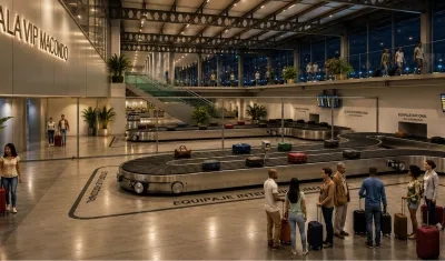 Render del aeropuerto Ernesto Cortissoz. 