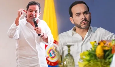 (De Izq. a Der.) Senador Carlos Meisel y el Presidente Abelardo De La Espriella. 