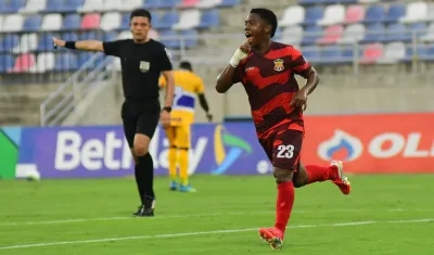 Phillipe Oviedo, autor del gol del empate del Barranquilla FC. 