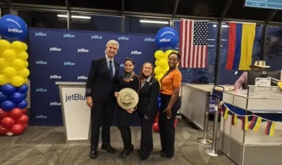 Aerolínea JetBlue en el aeropuerto Fort Lauderdale.
