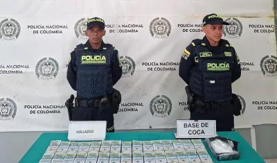 El dinero incautado.