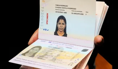 Imagen del pasaporte.