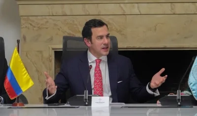 El Ministro del Interior, Rodrigo Lara.