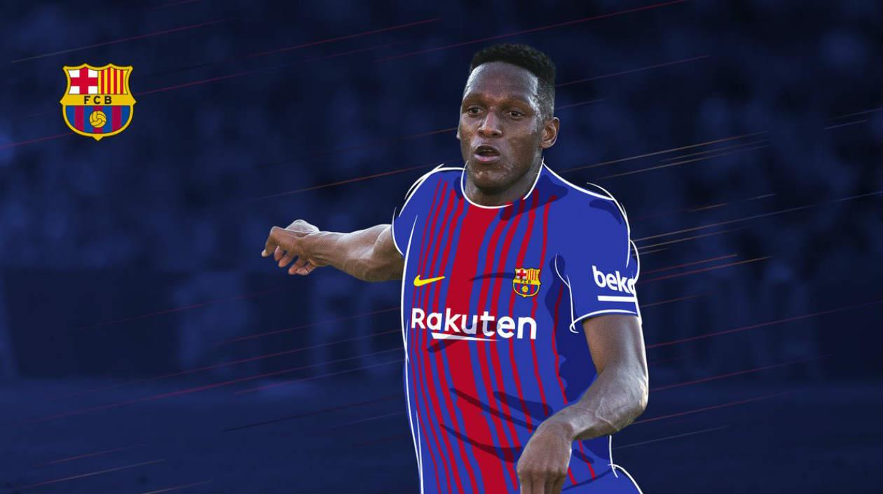Con esta imagen el Barcelona le dio la bienvenida al jugador.