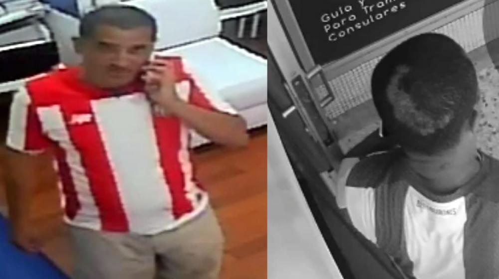 Imagen del hombre que cometió el ilícito.